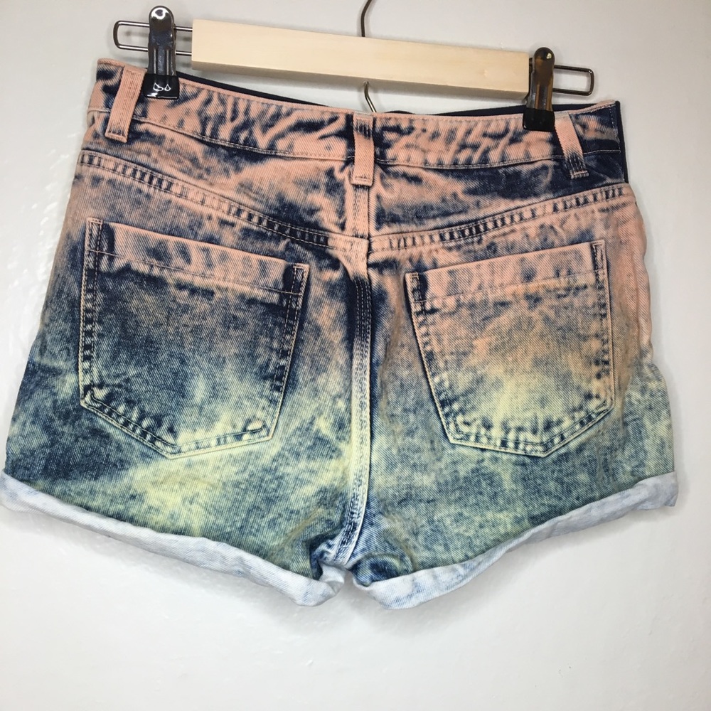 TOPSHOP Maternity Moto ombré cuffed shorts size 6